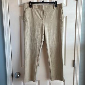 Ann Taylor Size 8 Cropped Khaki Dress Pants